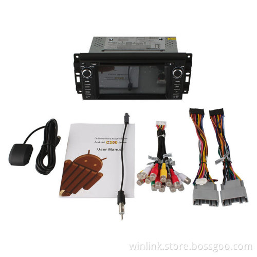 DDR3 2G quad core RK3188 1.6GHz Android 4.4 & Android 5.1 car audio for Jeep Chrysler Dodge support DVR